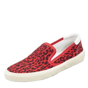 Saint Laurent slip on - leopard print